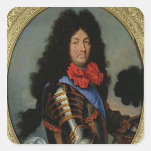 Pegatina Cuadrada Retrato de Luis XIV