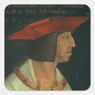 Pegatina Cuadrada Retrato de Maximillian I