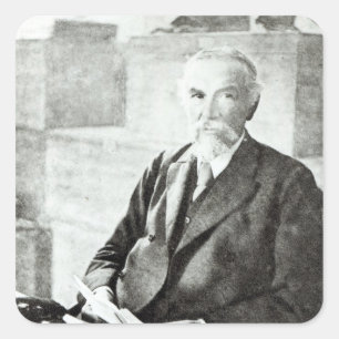Pegatina Cuadrada Retrato de P. L. Sclater,