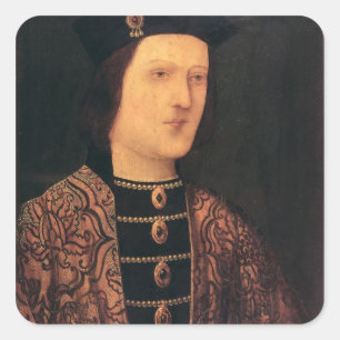 Pegatina Cuadrada Retrato de rey Edward IV de Inglaterra