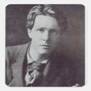 Pegatina Cuadrada Retrato de Rupert Brooke