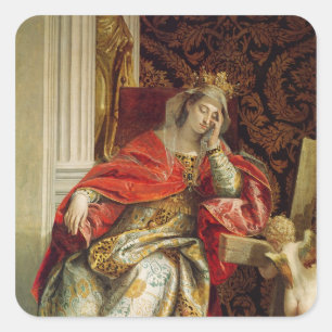 Pegatina Cuadrada Retrato de Santa Helena