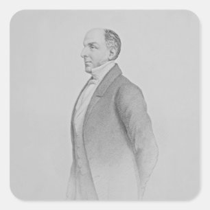 Pegatina Cuadrada Retrato de Sir James R. G. Graham