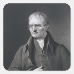 Pegatina Cuadrada Retrato de sir José Thomson