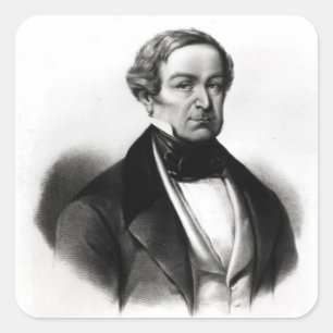 Pegatina Cuadrada Retrato de Sir Robert Peel