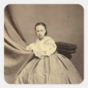 Pegatina Cuadrada Retrato de Sophia Perovskaya