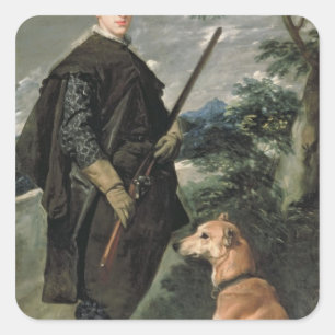 Pegatina Cuadrada Retrato del infante cardinal Fernando