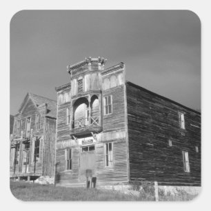 Pegatina Cuadrada Reunión de los Estados Unidos, Montana, Elkhorn Fr