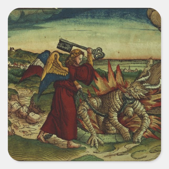 Pegatina Cuadrada Revelación (Anverso)