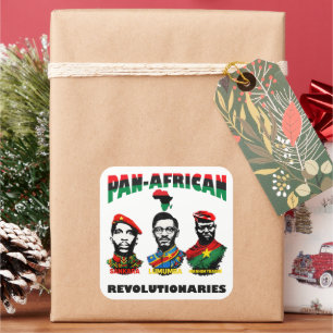 Pegatina Cuadrada Revolucionarios Panafricanos Calcomanías