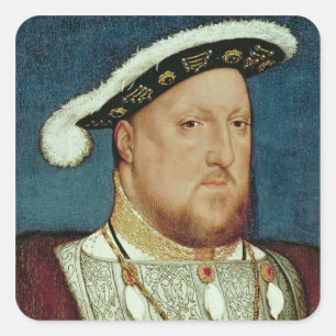 Pegatina Cuadrada Rey Enrique VIII