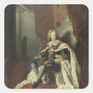 Pegatina Cuadrada Rey Federico I de Prusia