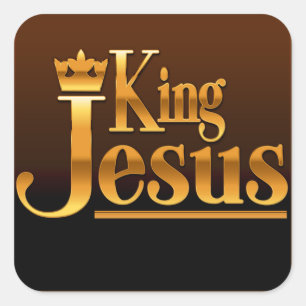 Pegatina Cuadrada Rey Jesús Square Stickers