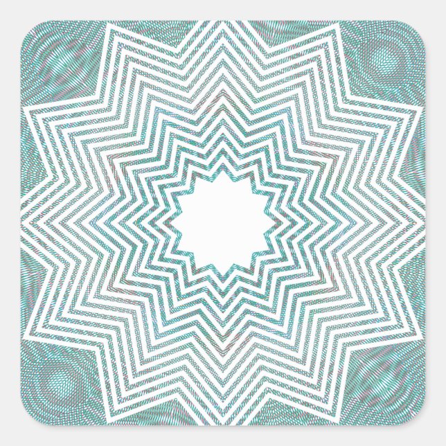 Pegatina Cuadrada RGB Pattern Flake (Anverso)