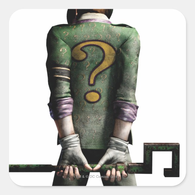 Pegatina Cuadrada Riddler 2 (Anverso)