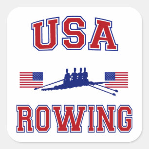 Pegatina Cuadrada Ring USA