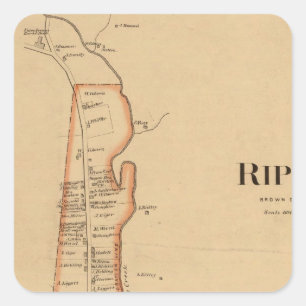 Pegatina Cuadrada Ripley, Ohio