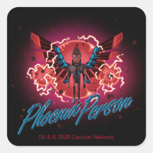 Pegatina Cuadrada RIQUEZA Y MORTY™  Persona Phoenix