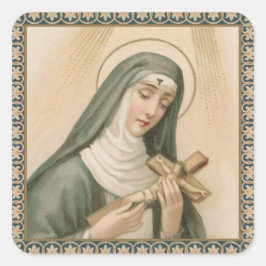 Pegatina Cuadrada Rita de Cascia (M 015)