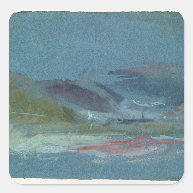 Pegatina Cuadrada Rivera, c.1830 (Anverso)