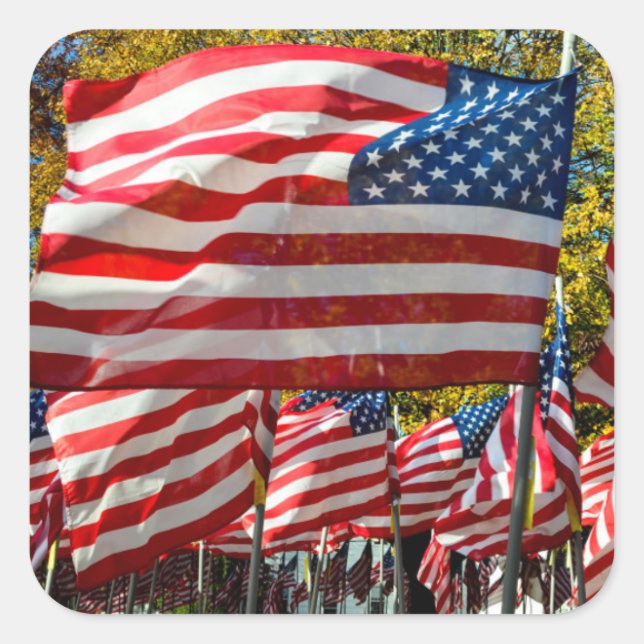 Pegatina Cuadrada Riverdale, Nueva York, Estados Unidos. País del vi (Anverso)