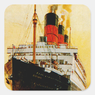 Pegatina Cuadrada RMS Berengaria