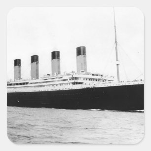 Pegatina Cuadrada RMS Titanic