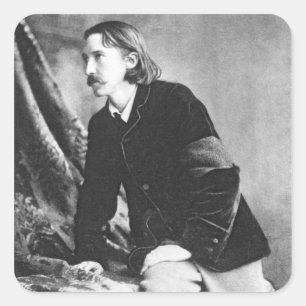 Pegatina Cuadrada Robert Louis Stevenson