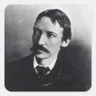 Pegatina Cuadrada Robert Louis Stevenson