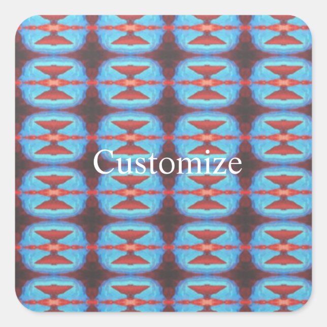 Pegatina Cuadrada Rocas rojas de Navajo Thunder_Cove Air Freshener (Anverso)