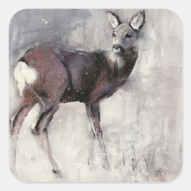 Pegatina Cuadrada Roe Doe 2000 (Anverso)