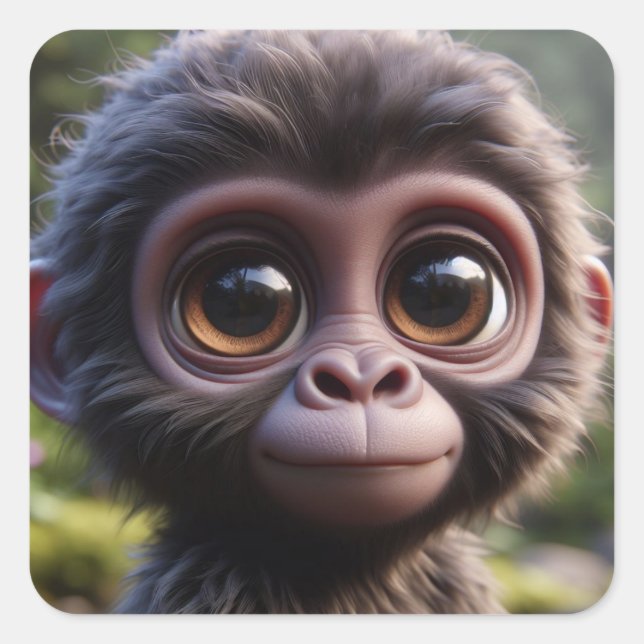 Pegatina Cuadrada "Roger" (Anverso)