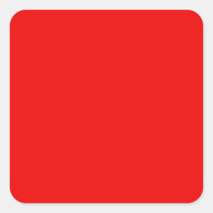 Pegatina Cuadrada Rojo BU