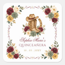 Rojo Dorado Caballo Occidental Floral Charra Quinc