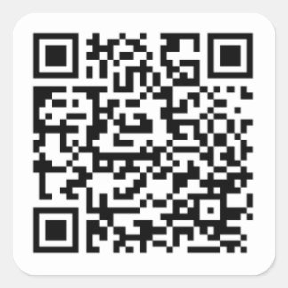 Pegatina Cuadrada Roll QR