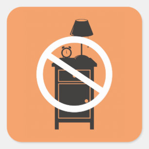 Pegatina Cuadrada Rollo de una noche