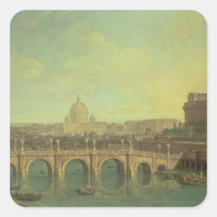 Pegatina Cuadrada Roma