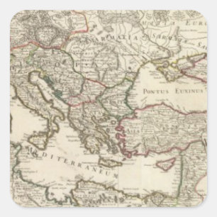 Pegatina Cuadrada Roma 2