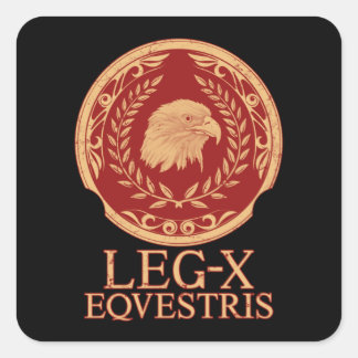 Pegatina Cuadrada Roman Eagle Legio X Emblem