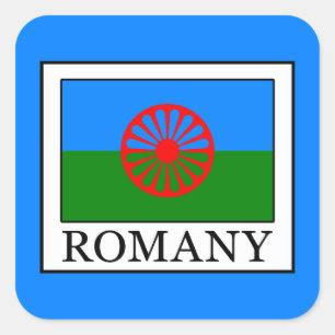 Pegatina Cuadrada Romaní