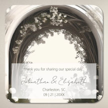 Romántico Favor de la Boda Botánica del Arco