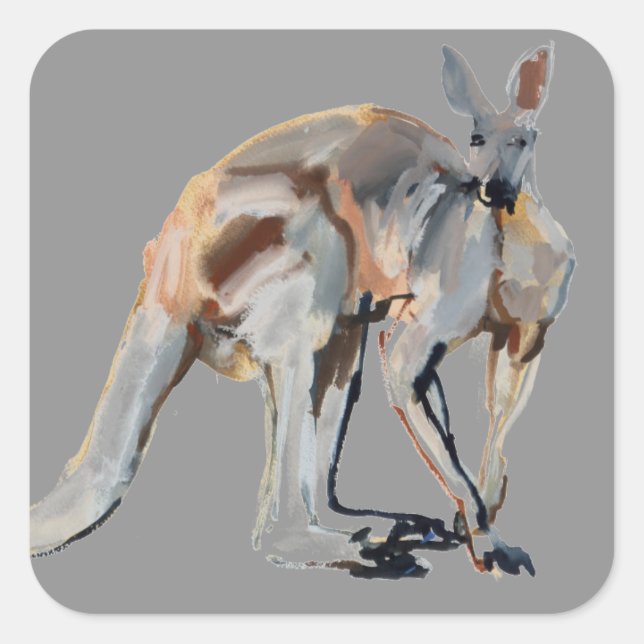 Pegatina Cuadrada Roo (Anverso)