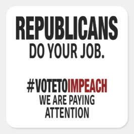 Pegatina Cuadrada ropa antitrump en venta