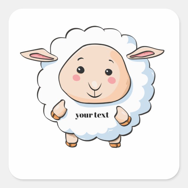 Pegatina Cuadrada Ropa blanca (Anverso)