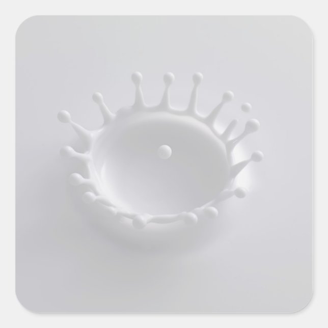 Pegatina Cuadrada Ropa de leche (Anverso)