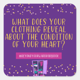 Pegatina Cuadrada Ropa Realiza Tu Camiseta Cardíaca