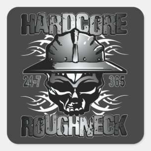 PEGATINA CUADRADA ROQUERO HARDCORE