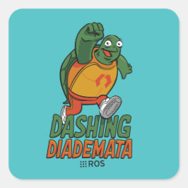 Pegatina Cuadrada ROS 2 Dashing Diademata