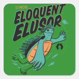Pegatina Cuadrada ROS Eloquent Elusor
