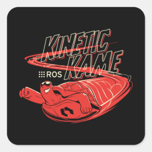Pegatina Cuadrada ROS Kinetic Kame
